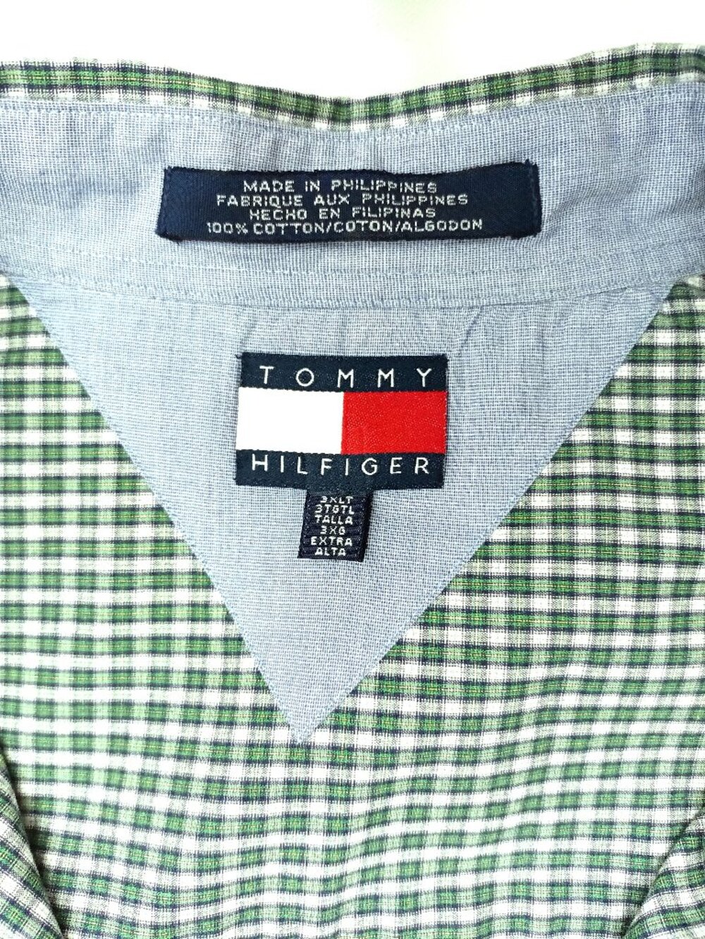 TOMMY HILFIGER Men's Button-Down Shirt. Plus Size 3XLT - Picture 6 of 8